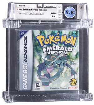 2005 GBA Gameboy Advanced Nintendo (USA) "Pokemon Emerald Version" Sealed Video Game - WATA 9.8/A+